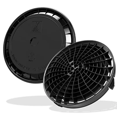Abbildung von detailmate Eimer Zubehör Set: Detail Guardz Dirt Lock Schmutzeinsatz Schwarz mit schwarzem Magic Bucket Deckel für Wascheimer Wascheimereinsatz und eine Autowäsche ohne Kratzer