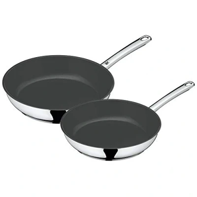 Abbildung von WMF Pfannen Set &quot;Devil&quot;, Cromargan Edelstahl Rostfrei 18/10, (Set, 2 tlg., 1x Bratpfanne Ø 24 cm, 28 cm), Induktion