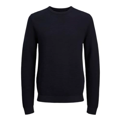 Abbildung von JACK &amp; JONES Herren Jjotto Knit Crew Neck Strickpullover, Sky Captain, M EU