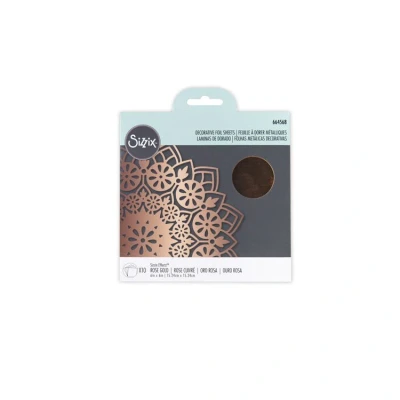Abbildung von Effectz Dekorative Folienblätter Roségold 6 „x 6&quot; 10 shts