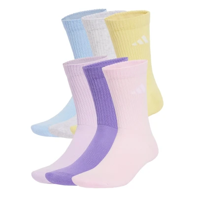 Abbildung von adidas Performance Cushioned Unisex 6 PACK Sportsocken, Größe: 46 48, Violet fusion/ice lavender/glow blue/clear pink