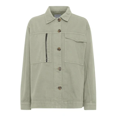 Abbildung von Oxmo Jeansjacke, Damen, Größe: Large, Seagrass