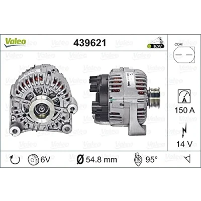 Abbildung von VALEO 439621 Lichtmaschine 14V 150A BMW: 3 Limousine, Touring, 5 Limousine