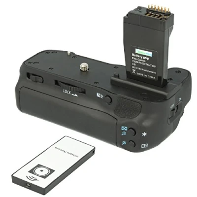 Abbildung von Akku King Batteriegriff kompatibel mit Canon EOS 750D, 760D, IX8, T6S, T6I ersetzt BG E18 inkl. IR Fernbedienung