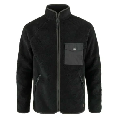 Abbildung von Fjallraven 84158 550 030 Vardag Pile Fleece M Sweatshirt Herren Black Dark Grey Größe S