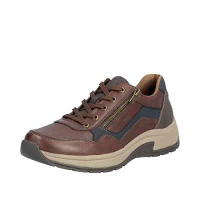 Abbildung von Rieker Sneaker, Freizeitschuh, Halbschuh, Schnürschuh mit gepolstertem Schaftrand