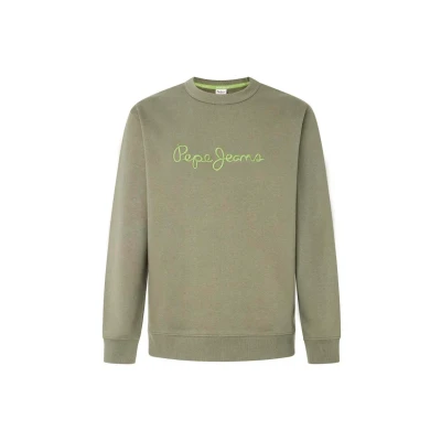 Abbildung von Pepe Jeans NEW JOE CREW Sweatshirt, Herren, Größe: Small, Safari green