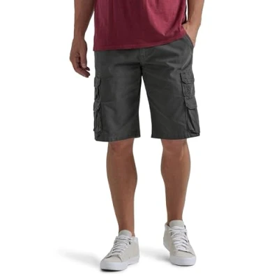 Abbildung von Wrangler Authentics Herren Premium Twill Cargo Shorts, Anthrazit Köper, 42