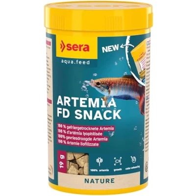 Abbildung von sera FD Artemia Shrimps Nature 250 ml Der Leckerbissen für ein gesundes Wachstum Fischfutter fürs Aquarium mit sehr hoher Verwertbarkeit und somit weniger Algen