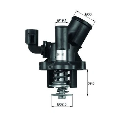 Abbildung von MAHLE ORIGINAL TM 17 98 S Kühlwasserthermostat mit Dichtung