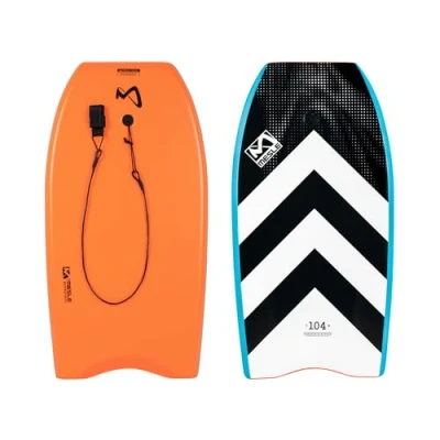 Abbildung von Mesle Bodyboard Kinder &amp; Erwachsene Speed Skin mit Leash, Anfänger Fortgeschrittene Surfbrett für Strand, Meer, Schwimmbad, Surf Schwimmbrett Wasser, Surfboard, Boogie Board