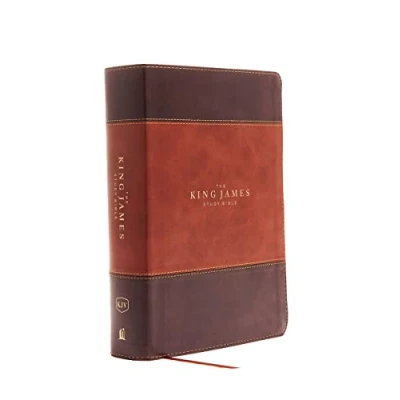 Abbildung von KJV, The King James Study Bible, Leathersoft, Brown, Thumb Indexed, Red Letter, Full Color Edition: Holy Version