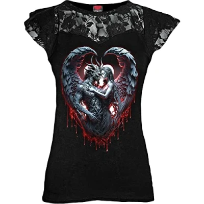 Abbildung von Spiral Solemn Vow Frauen T Shirt schwarz S 95% Viskose, 5% Elasthan Gothic