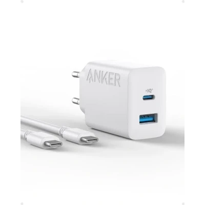 Abbildung von Anker 20W USB C Ladegerät, iPad Netzteil, Schnellladenetzteil, Kompatibel mit iPhone 16/15/iPhone 15 Plus/iPhone Pro/iPhone Pro Max/iPad und mehr (mit 150cm Kabel)