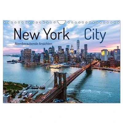 Abbildung von New York City Atemberaubende Ansichten (Wandkalender 2025 DIN A4 quer), CALVENDO Monatskalender