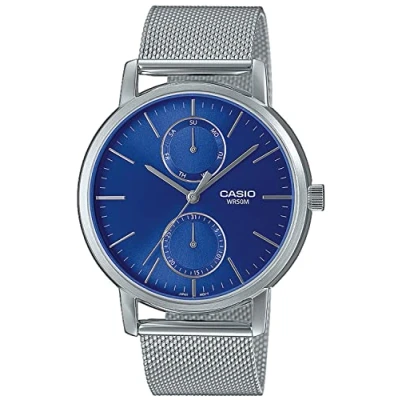 Abbildung von CASIO TIMELESS COLLECTION Quarzuhr MTP B310M 2AVEF, Armbanduhr, Herrenuhr, analog, Datum, Armband aus Edelstahl