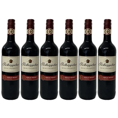 Abbildung von Rotkäppchen Qualitätswein Merlot Regent Trocken Aromatischer Rotwein aus der Pfalz (6 x 0, 75l)