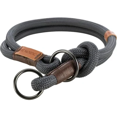 Abbildung von Trixie BE NORDIC Rinderhalsband, L XL: 55 cm/ø 13 mm, Dunkelgrau/Braun