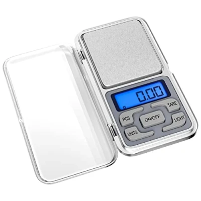 Abbildung von Gvolatee Küchenwaage Digitale Professionelle, 0.1 g 500 g, Mini Digitalwaage Multifunktions mit Lcd Display und Tara Funktion, Taschenwaage klein für Lebensmittel, Schmuck, Labor, Medizin,Kaffee