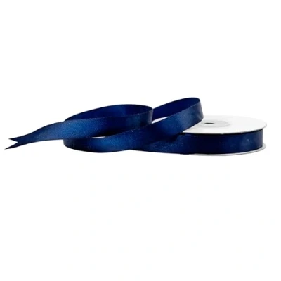 Abbildung von Creativery Satinband, Satinband 12mm x 25m Rolle Dunkelblau