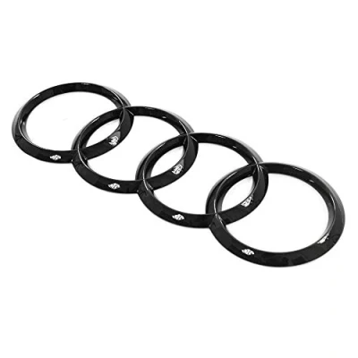 Abbildung von Audi 4H0853742HT94 Zeichen Heckklappe Ringe Black Edition Emblem Blackline Logo schwarz