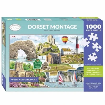 Abbildung von Otter House Geschenk Puzzle 1000 Teile Dorset Montage