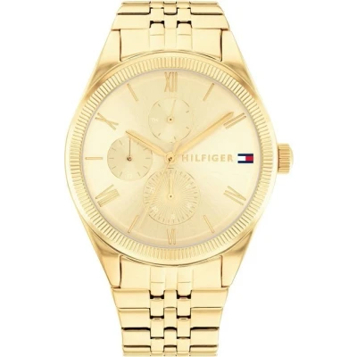 Abbildung von Tommy Hilfiger GP CASE DIAL WITH Accents Chronograph, Damen, Größe: One Size, Gold coloured
