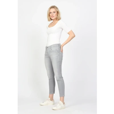 Abbildung von Gang Gerda Cropped Jeans Slim Fit, Damen, Größe: 32, Ice grey vint