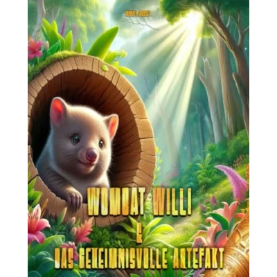 Abbildung von Wombat Willi &amp; das geheimnisvolle Artefakt: Kinderbuch + Malbuch Rätselbuch Lernbuch