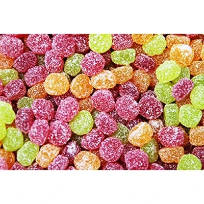 Abbildung von Fruchtgummi Berries Mischung sauer gezuckert kleine Kugeln 1000g