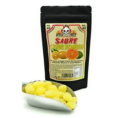 Abbildung von Saure Citrus Bomben sauer 200g Hotskala: 0 RED DEVILS TASTE