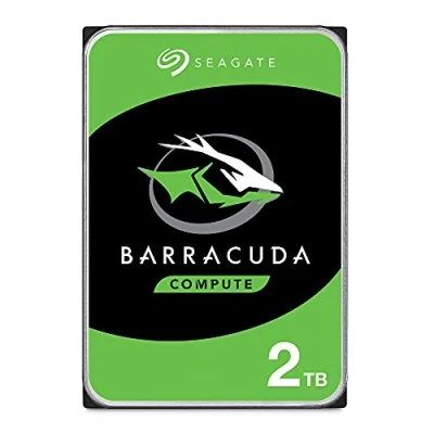 Abbildung von Seagate Barracuda 2TB interne Festplatte HDD, 3.5 Zoll, 7200 U/Min, 256 MB Cache, SATA 6GB/s, silber, FFP, Modellnr.: ST2000DMZ08