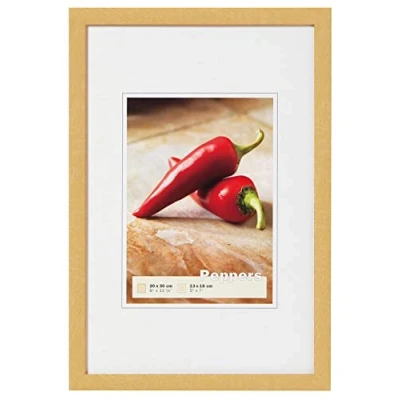 Abbildung von walther design Bilderrahmen gold 7 x 10 cm Peppers Holzrahmen BP710G