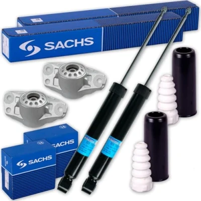 Abbildung von 2x SACHS Stoßdämpfer + Domlager Protection Kit hinten passend für