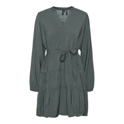 Abbildung von Vero Moda Sommerkleid VMJOSIE (1 tlg) Drapiert/gerafft