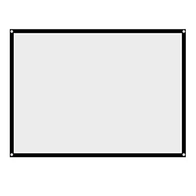 Abbildung von 60 100 Zoll Projektionsleinwand, 4: 3 HD tragbare Faltbare Anti Falten Leinwand, waschbar für Heimkino, Wandhalterung/Decke, ideal Außenfilme(100inch)