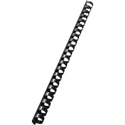 Abbildung von Leitz 37580 Plastikbinderücken, A4, Kunststoff, 14 mm, 125 Blatt, 100 Stück, schwarz