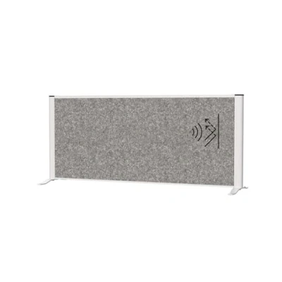 Abbildung von Maul Sideboard Trennwand MAULconnecto silber/52,75cm Akustik dunkelgra