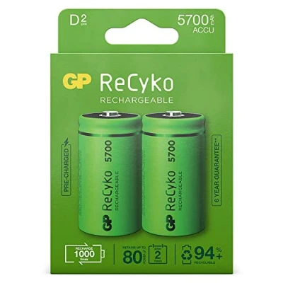 Abbildung von GP RecyKo+ 2 D Mono Batterien 2900434340001