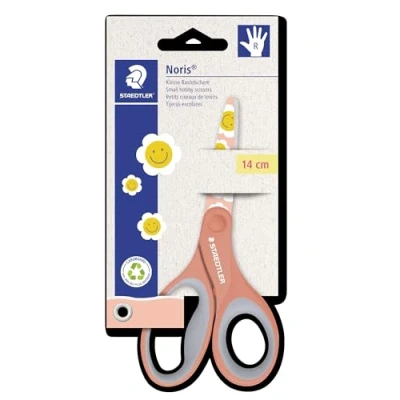 Abbildung von STAEDTLER Noris 965 Bastelschere, Kartonkarte mit 1 Schere, 4 Farben sortiert, 14P BK