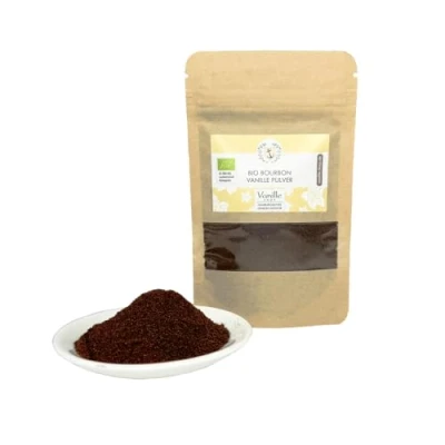 Abbildung von 25g Bio Bourbon Vanillepulver gemahlene Premium Vanille aus Madagaskar zum Backen, Kochen, für Desserts und Süßspeisen