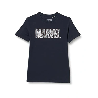 Abbildung von Marvel Jungen Bomarcots165 T Shirt, Marineblau, 12 Jahre