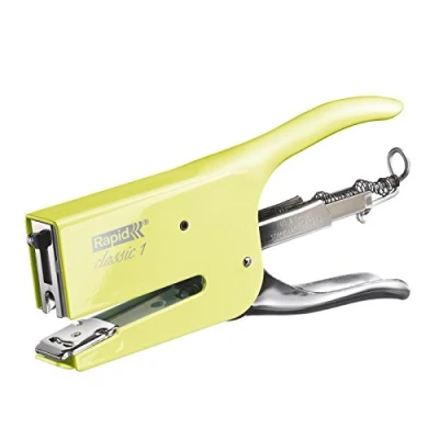 Abbildung von Rapid Heftzange K1, Retro, klassisch, 26, 6 und 8 Heftklammern, Mellow Yellow