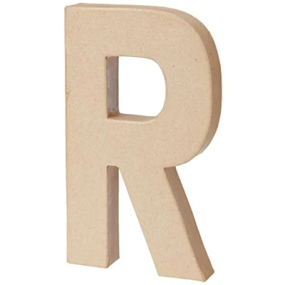 Abbildung von Creativ Pappmaché Zahl, 20 cm, 1 Stück, beige,
