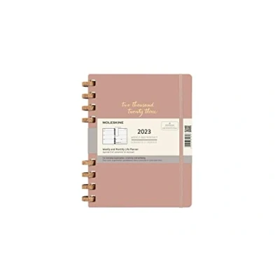 Abbildung von Moleskine Monatsplaner 2022, 2023, 12 Monate Terminplaner, im Festen Einband, Maß Extra Large 19 x 25 cm, Crush Almond