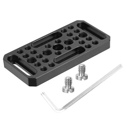 Abbildung von Entatial Kamera Käseplatte Switching Cheese Mount Plate Mounting Platte Aluminiumlegierung Video Käse Erweiterungsplatte Easy für DSLR
