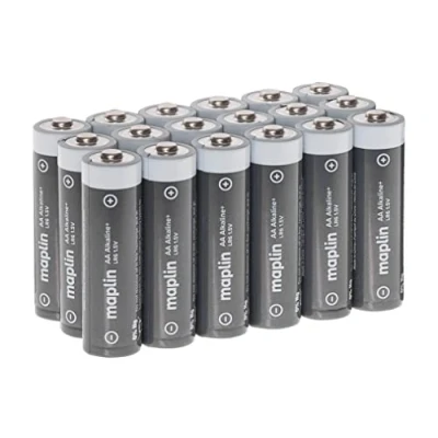 Abbildung von Maplin 18 x AA LR6 1,5 V Alkaline Batterien, 7 Jahre haltbar, hohe Leistung
