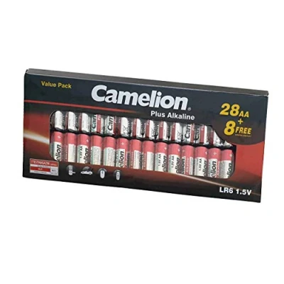 Abbildung von Camelion 11028806 Batterien Plus Alkaline AA / LR6, 10 Stück, Kapazität 2700 mAh, leistungsstarke Einwegbatterien für elektronische Geräte zur optimalen Energieversorgung