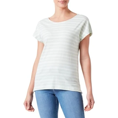 Abbildung von ONLY T Shirt Damen, Subtle Green/Stripes:Cloud Dancer (Ella), L