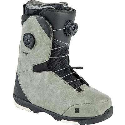 Abbildung von Nitro Herren Club BOA Dual All Mountain Freeride Freestyle Schnellschnürsystem Boot Snowboardboot, Grey Black, MP 28.0 // EU 42 2/3 US 10